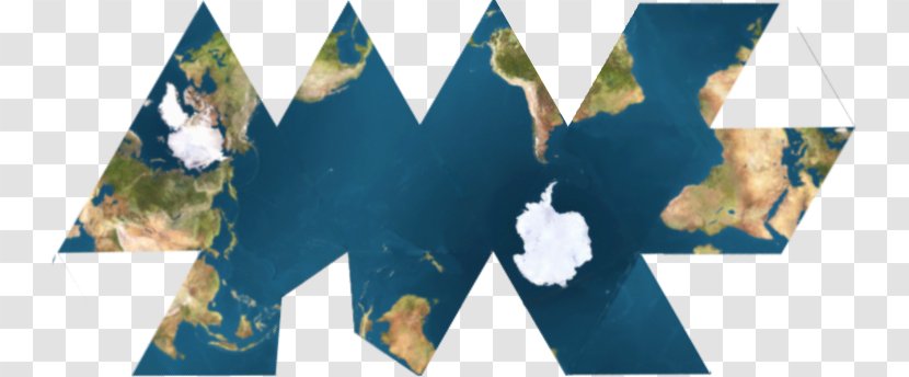 Dymaxion Map World Projection - Geographer Transparent PNG