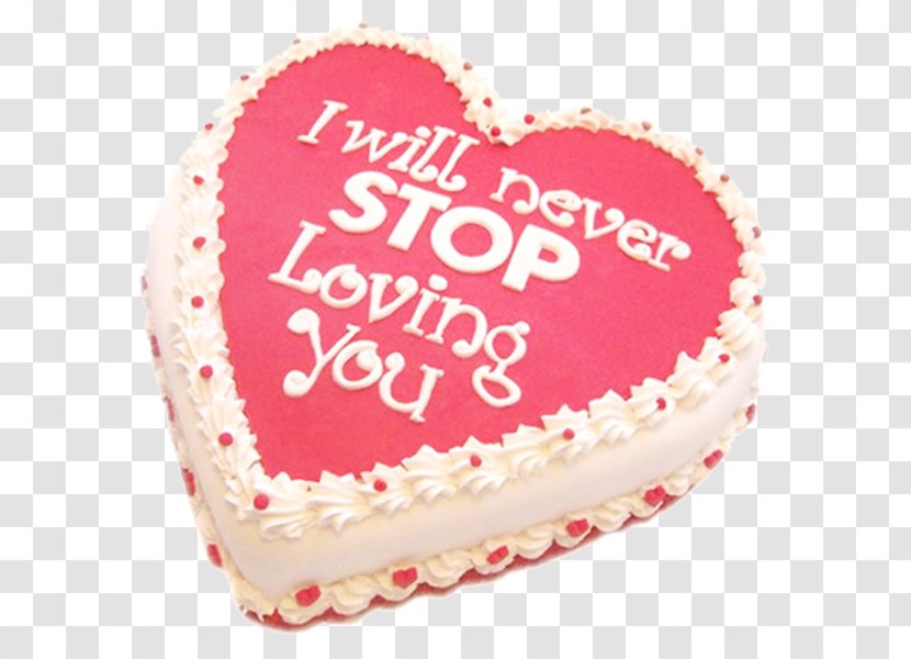 Valentine's Day Royal Icing Propose Cake Buttercream - Whipped Cream - Delivery Transparent PNG