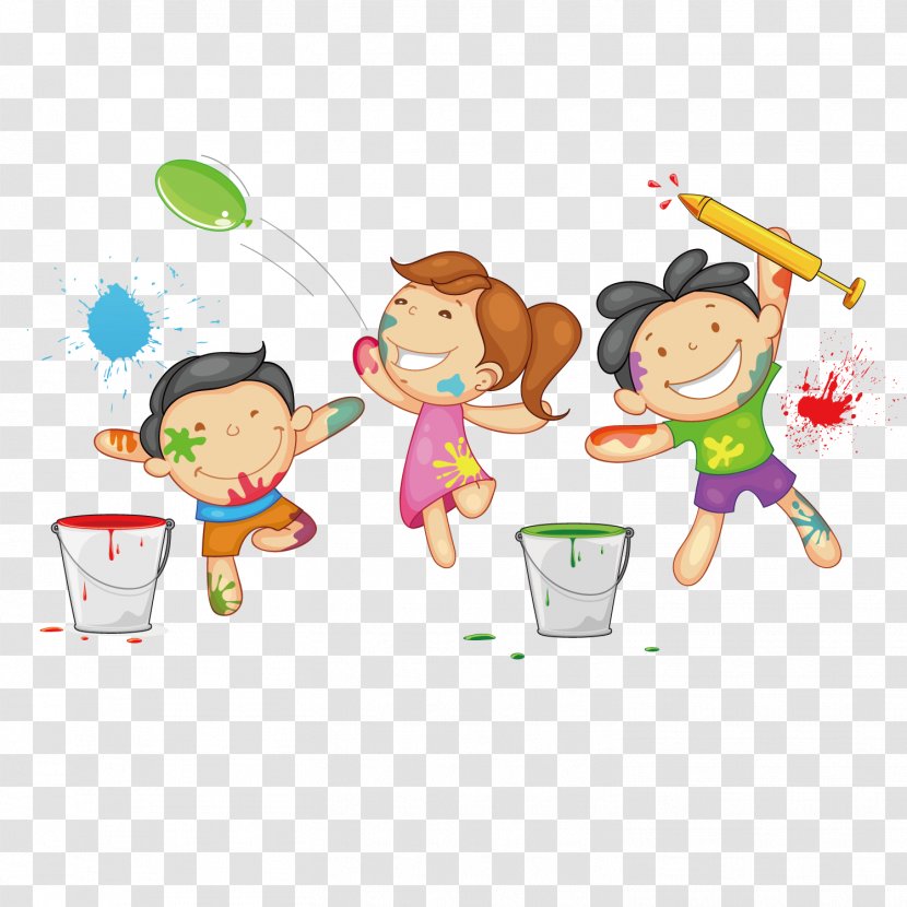 Holi Drawing Clip Art - Cook - Graffiti Children Transparent PNG