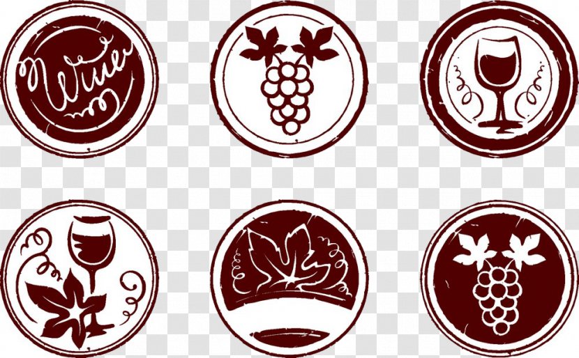 Wine Logo Design Badge - Emblem - Sticker Transparent PNG