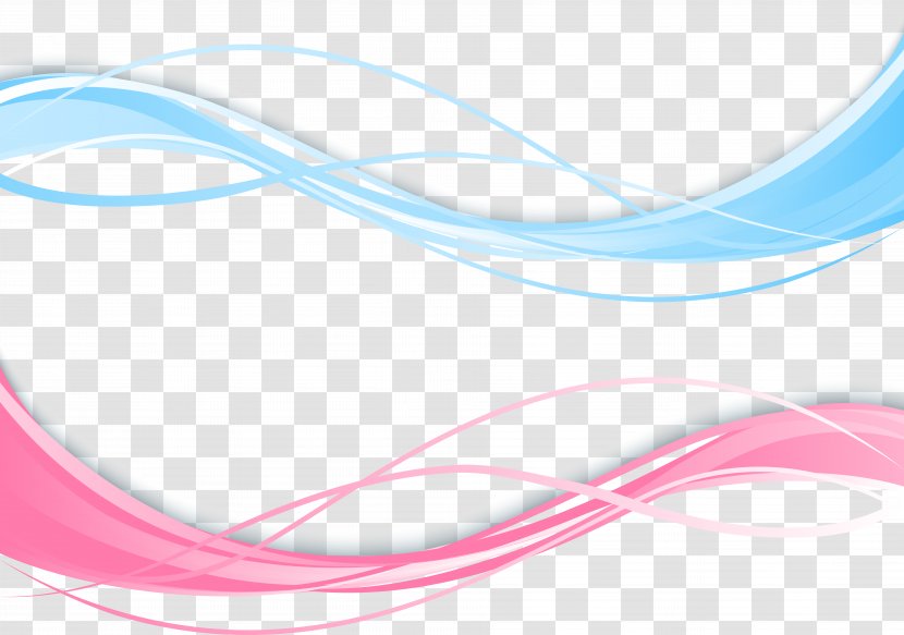 Blue And Red Curves - Product Design - Pattern Transparent PNG