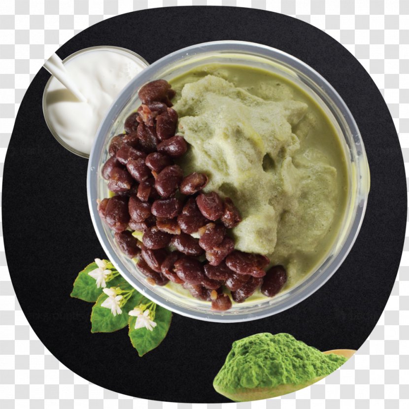 Smoothie Bubble Tea Matcha Milk - Kung Fu - Red Beans Transparent PNG