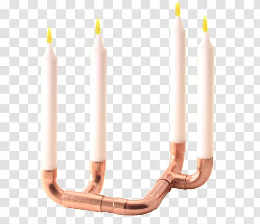 Copper Lighting Candlestick - Candle - Design Transparent PNG