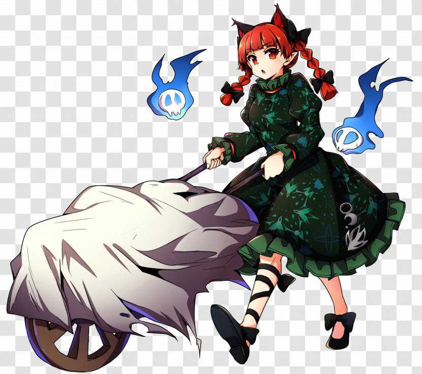 Wheelbarrow Touhou Project Fan Art Character - Silhouette Transparent PNG