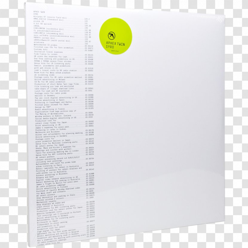 Paper Font - Aphex Twin Transparent PNG