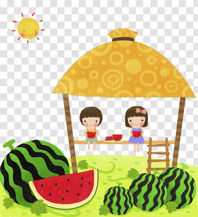 Watermelon Illustration - Baby Melon Transparent PNG