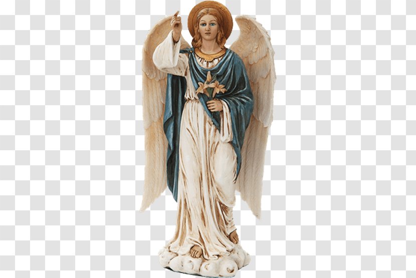 Angel Gabriel Michael Statue Figurine - Virgin Mary Costume Transparent PNG
