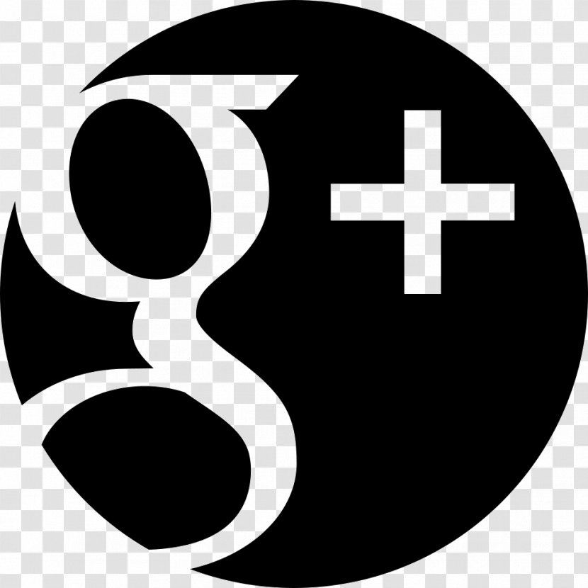 YouTube Google+ Social Media Font Awesome - Black And White - Youtube Transparent PNG