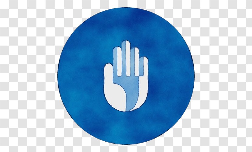 Rice Cartoon - Blue - Thumb Symbol Transparent PNG