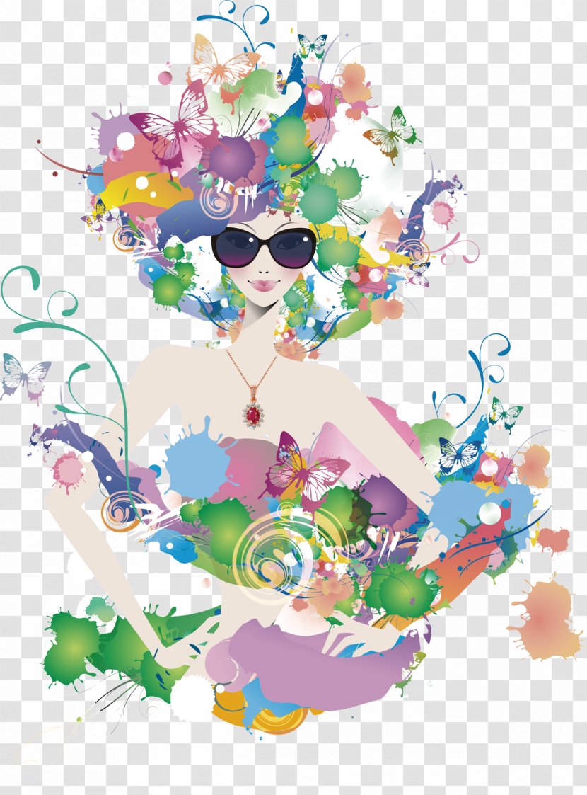Poster Illustration - Watercolor - Women's Holiday Material Transparent PNG