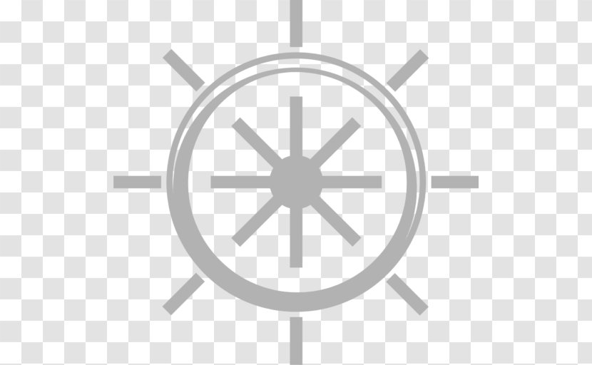 Computer Icons Rudder Ship's Wheel - White - Grey Transparent PNG