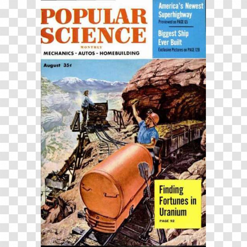 Popular Science Magazine Mechanics - Poster Transparent PNG