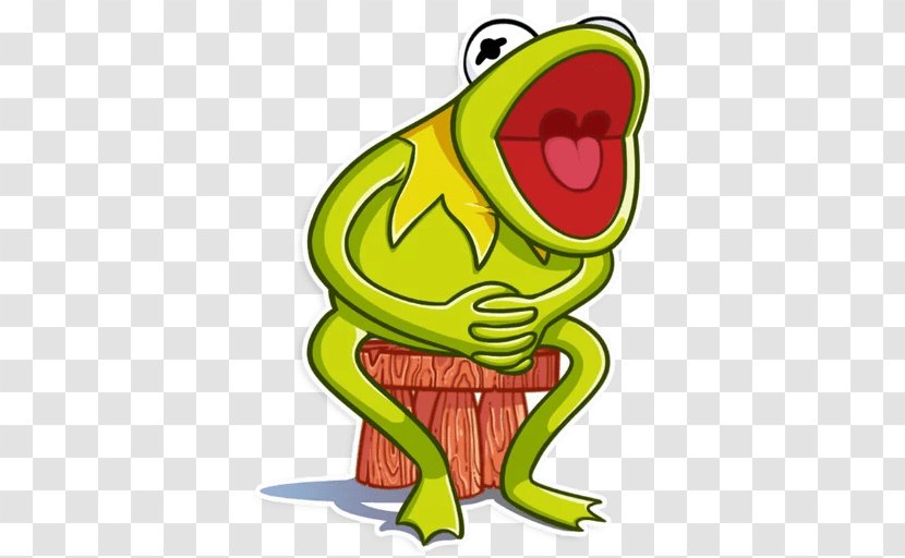 Kermit The Frog Sticker Telegram Toad True - Character - Cartoon Transparent PNG