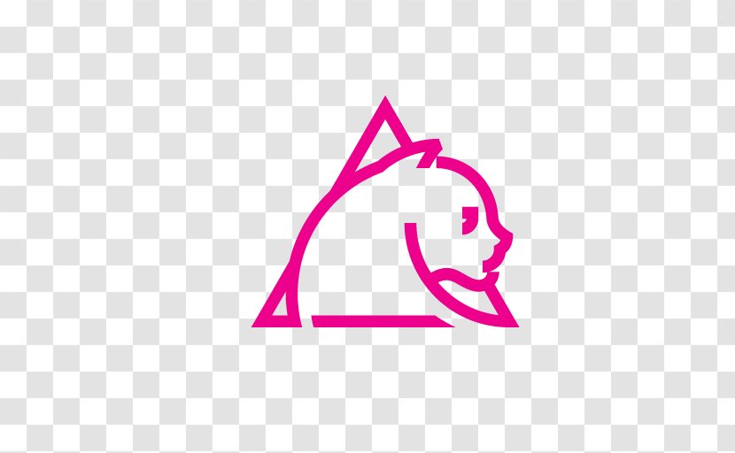 Logo Brand Line Font - Violet Transparent PNG
