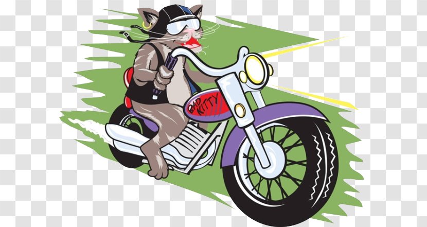 Cat Motorcycle Illustration - Frame - Nose Transparent PNG