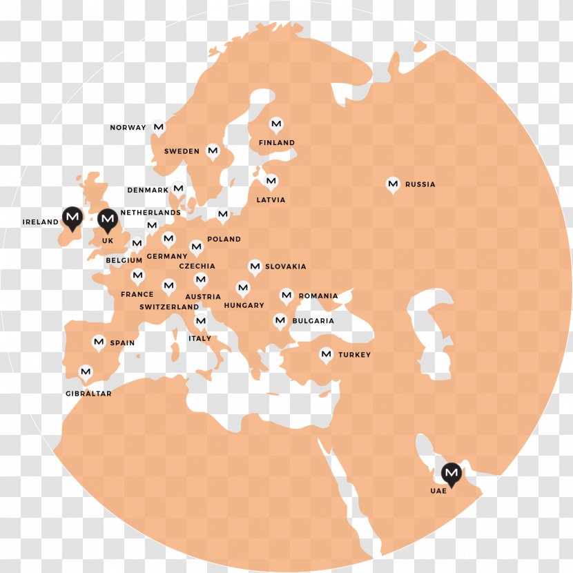 Europe North Africa Middle East Globe World Transparent PNG