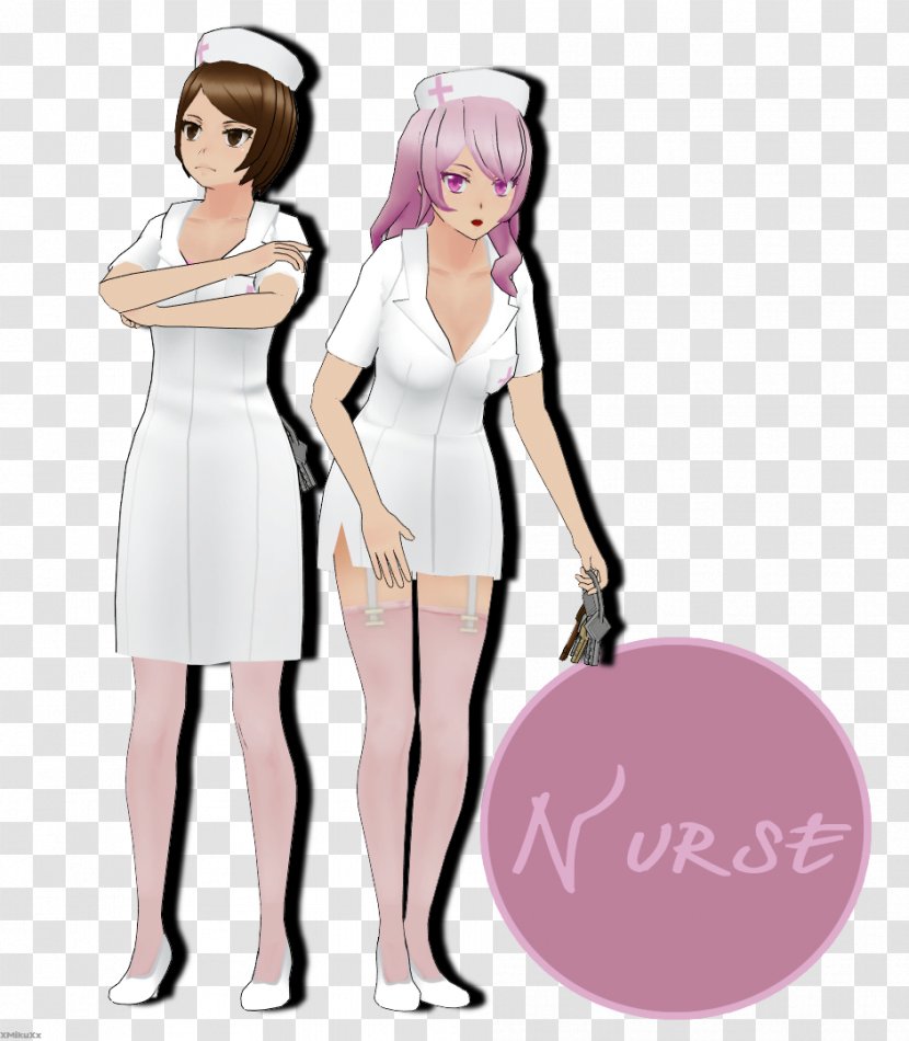 Yandere Simulator Nursing Care Art Finger - Watercolor - 3d Models Transparent PNG