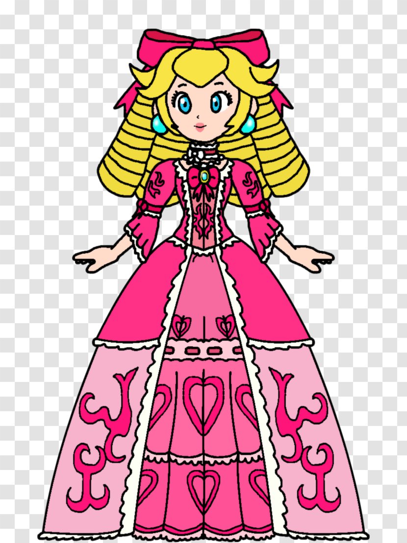 Princess Peach Daisy Rosalina Art Rococo - Cartoon Transparent PNG