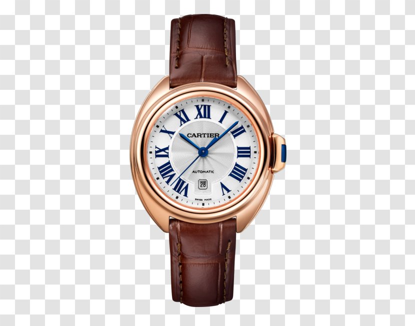 Watchmaker Jewellery Strap Movement - Luxury Goods - Coffee Color Gold Cartier Watch Mechanical Watches Female Form Transparent PNG