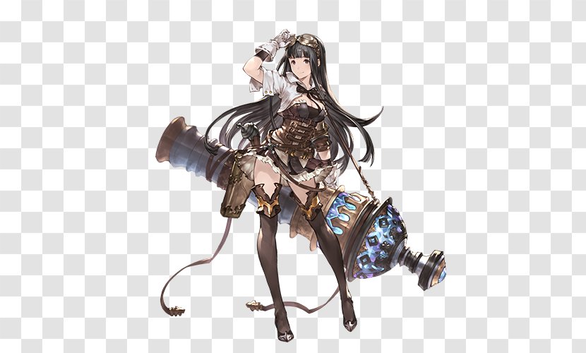 Granblue Fantasy SINoALICE Game Android Art - Watercolor - Blue Crescent Transparent PNG