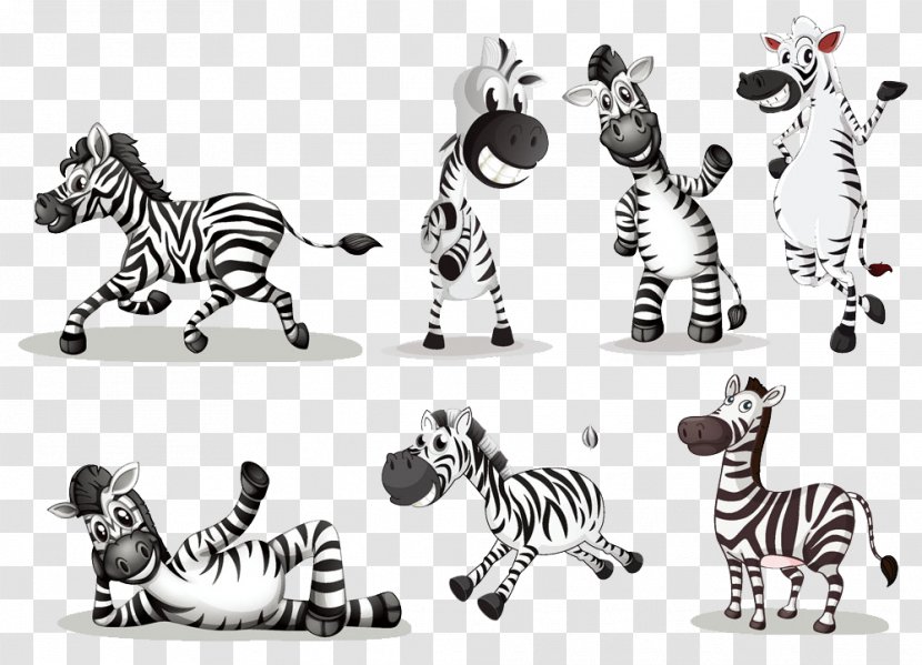 Zebra Cartoon Royalty-free Clip Art - Stripe - Animals Transparent PNG