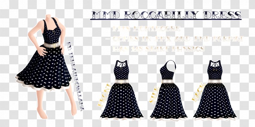 Clothing Little Black Dress MikuMikuDance High-heeled Shoe Transparent PNG
