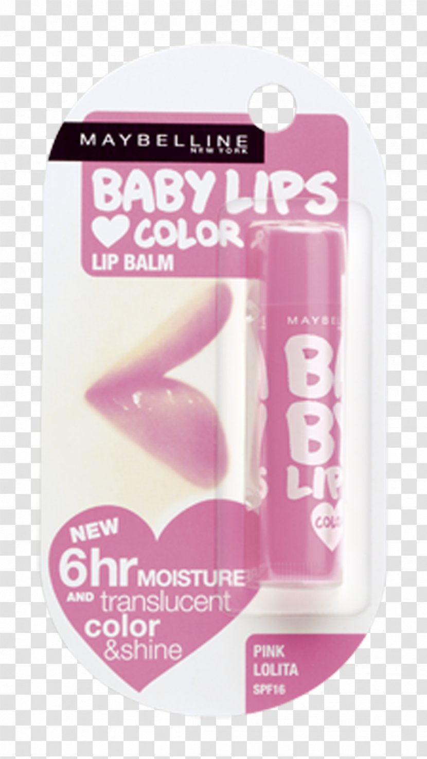Lip Balm Color Maybelline Pink - Female Skin Care Products Transparent PNG