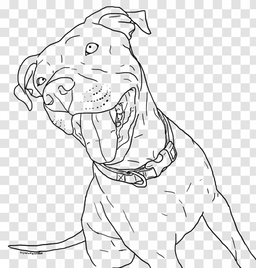 American Pit Bull Terrier Puppy Coloring Book Adult - Hand Transparent PNG