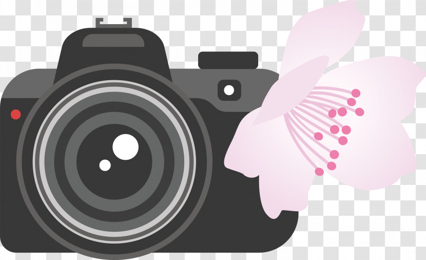 Camera Flower Transparent PNG