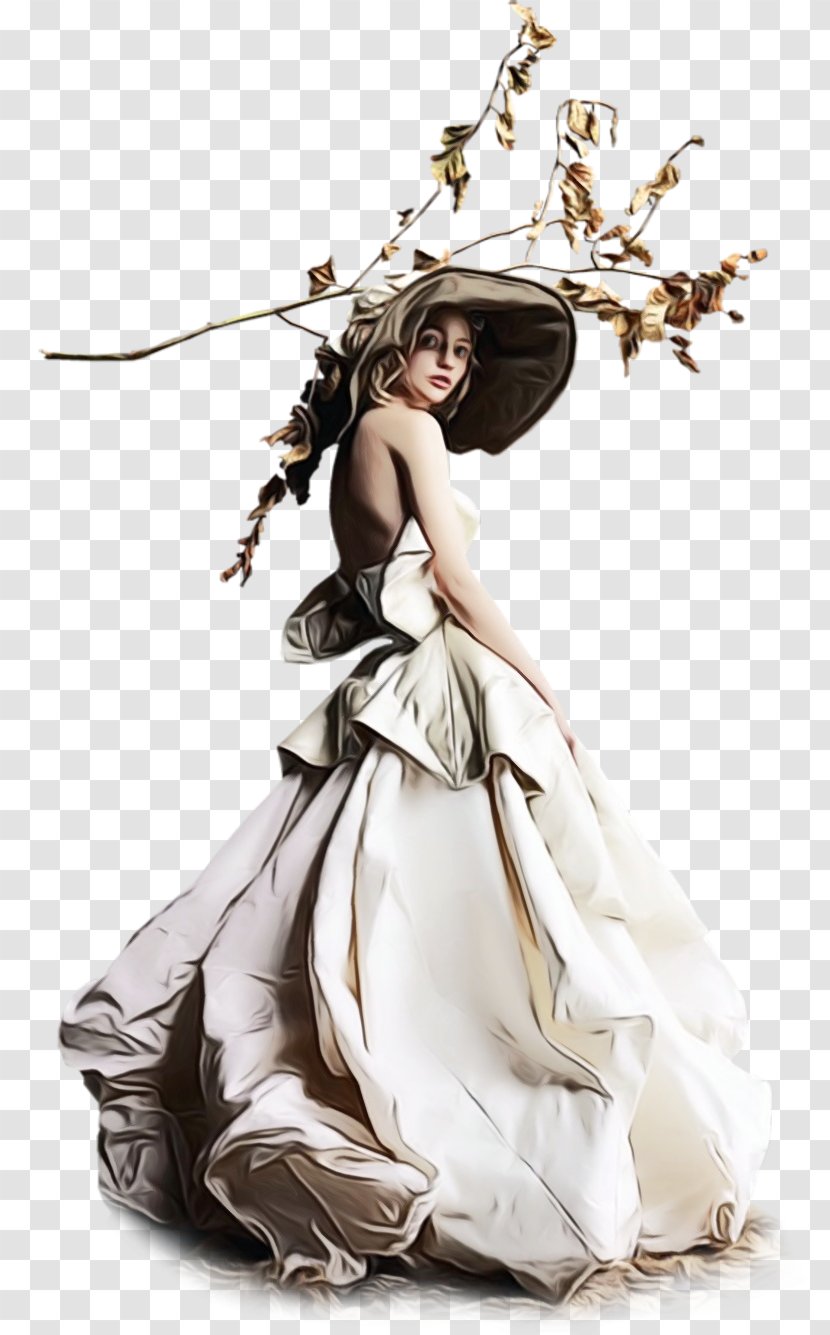 Wedding Bridal - Costume Design - Victorian Fashion Clothing Transparent PNG