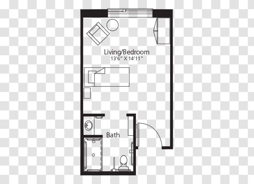 Floor Plan Coast Redwood Suite Square Foot Paper - Diagram - Beauty Care Flyer Transparent PNG