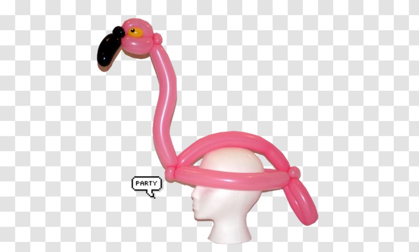 Flamingo Party Hat Pink Balloon - Water Bird - Baby Transparent PNG