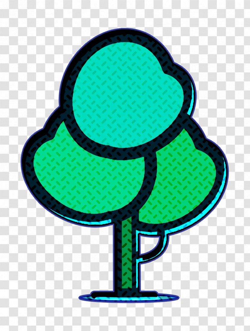 Cartoon Nature Background - Garden Icon - Symbol Tree Transparent PNG