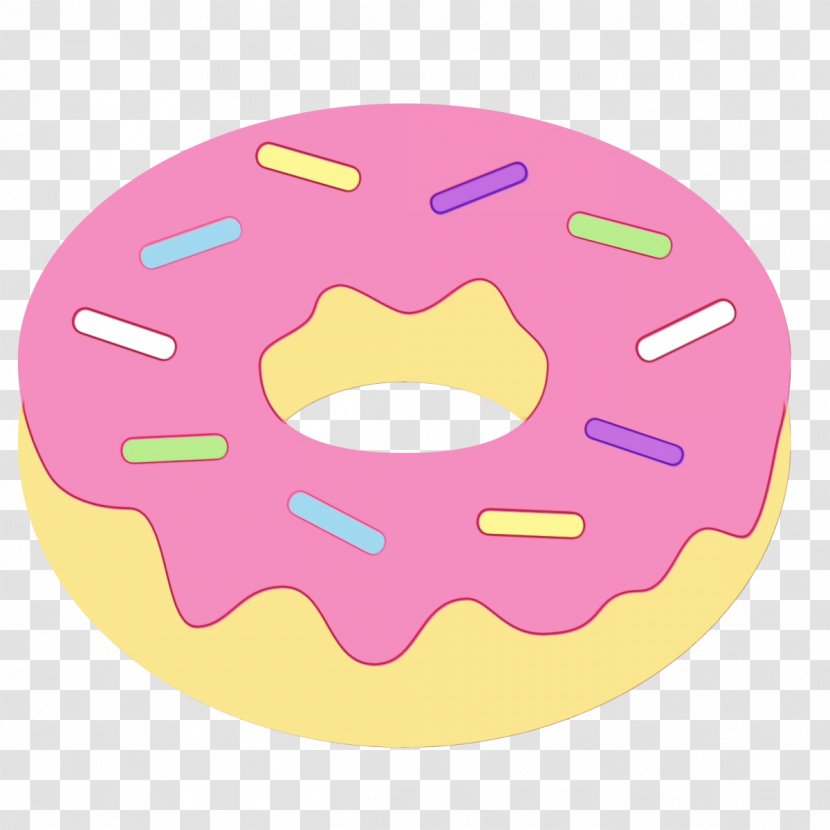 Pink Background - Doughnut - Cuisine Ciambella Transparent PNG