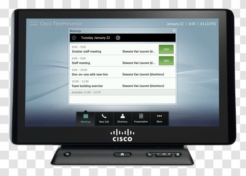 Cisco TelePresence Remote Presence Systems Touchscreen Product Manuals - Electronics - Release Notes Transparent PNG