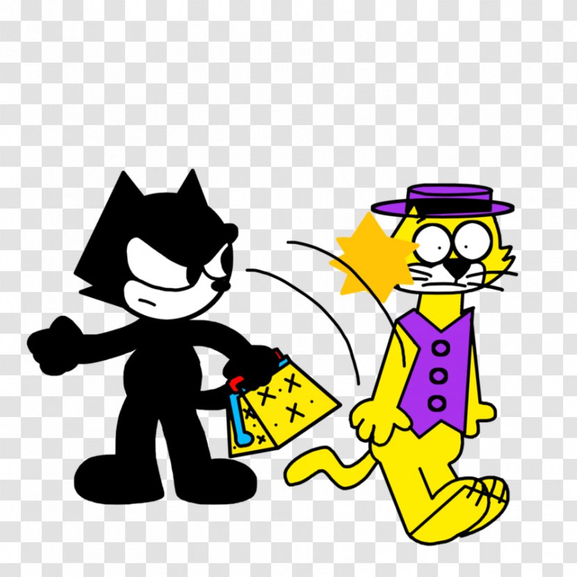 Felix The Cat Cartoon Garfield Animated Film - Black Transparent PNG