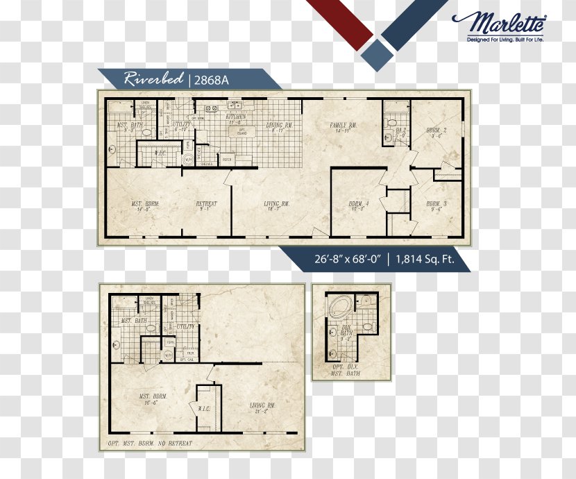 Marlette Oregon House Plan Manufactured Housing Floor - Land Lot Transparent PNG
