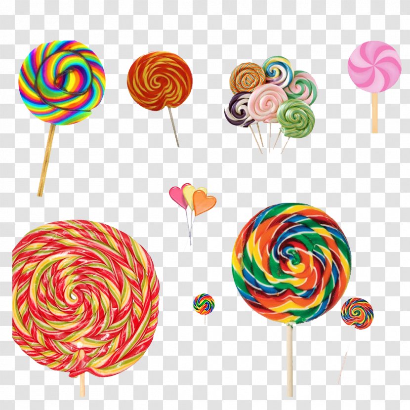 Lollipop Candy Cane Gummi Muffin Transparent PNG
