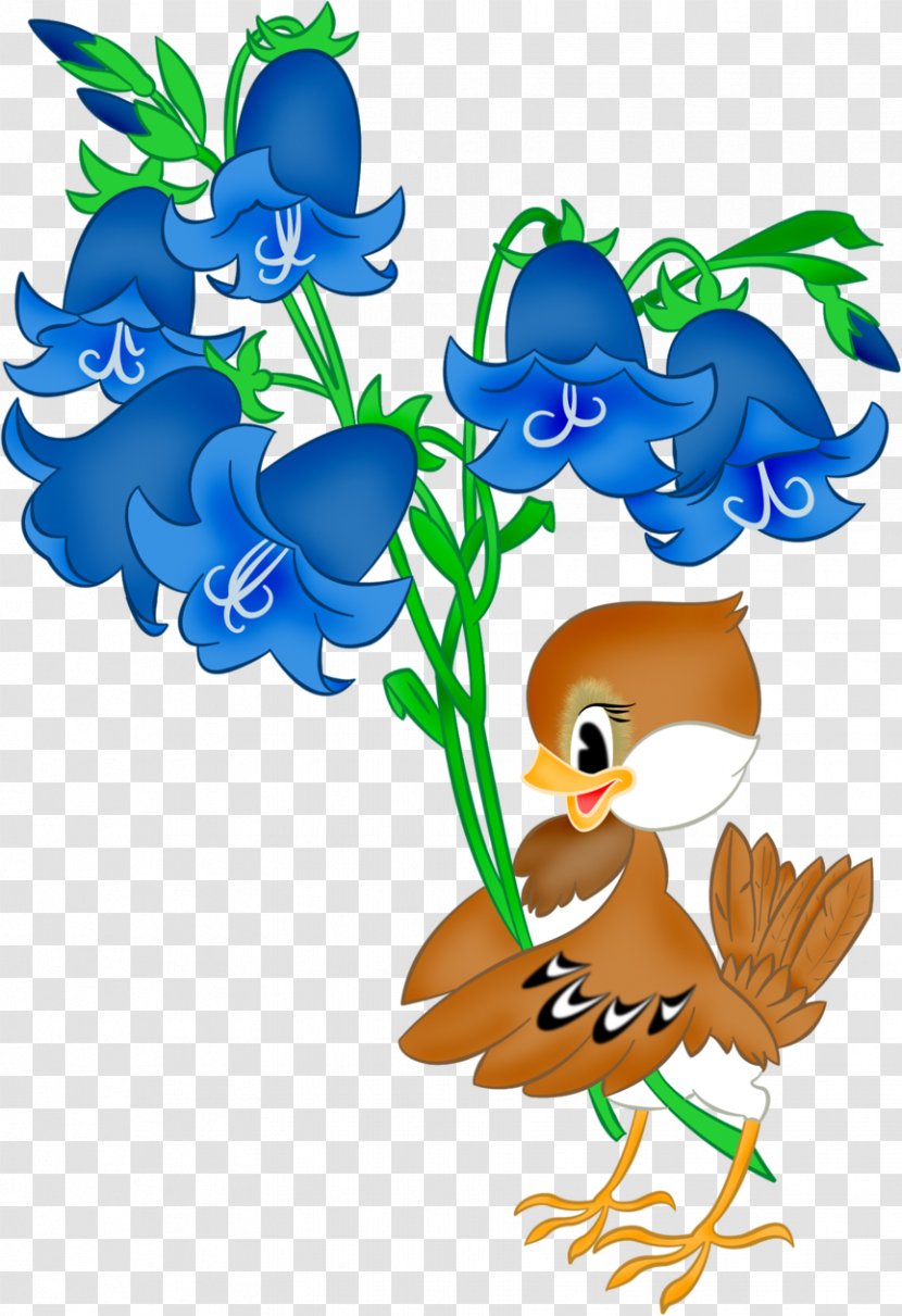 Flower Drawing Clip Art - Bellflowers Transparent PNG