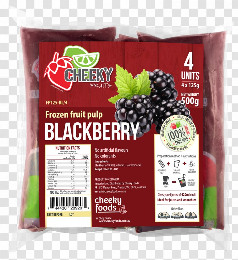 Juice Vesicles Flavor Smoothie Blackberry - Passion Fruit Transparent PNG