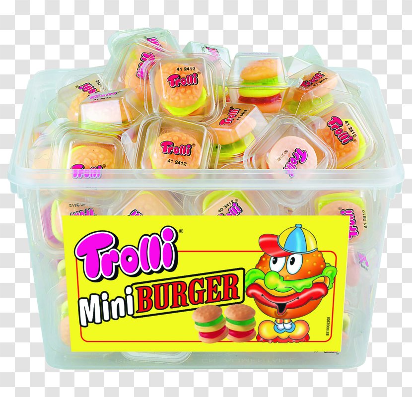 Hamburger Gummy Bear Gumdrop Trolli Candy - Mini Burger Transparent PNG