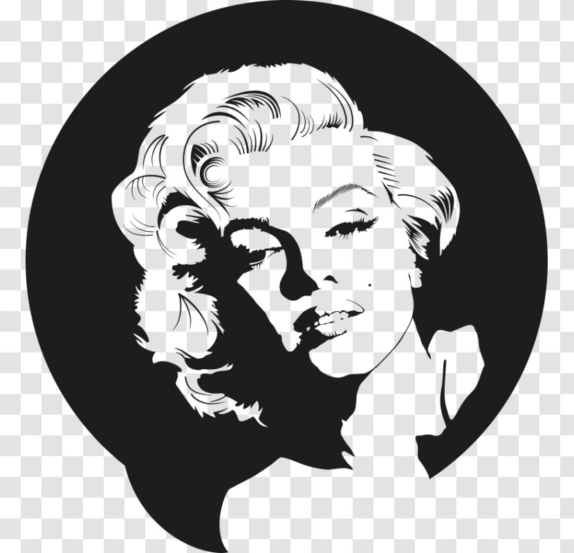 Marilyn Monroe Vector Graphics Drawing Illustration Image - Monochrome Photography Transparent PNG