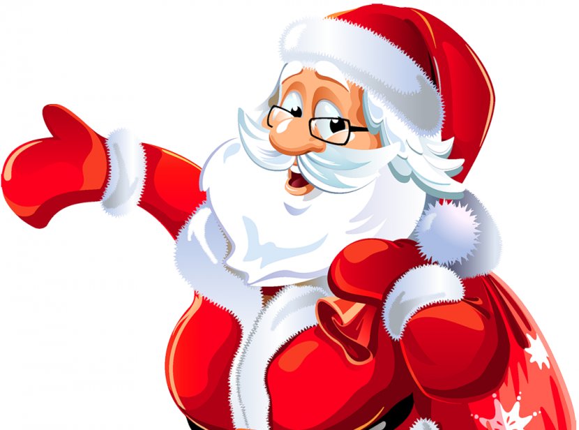 Santa Claus Rudolph Clip Art - Suit - Excavating Cliparts Christmas Transparent PNG