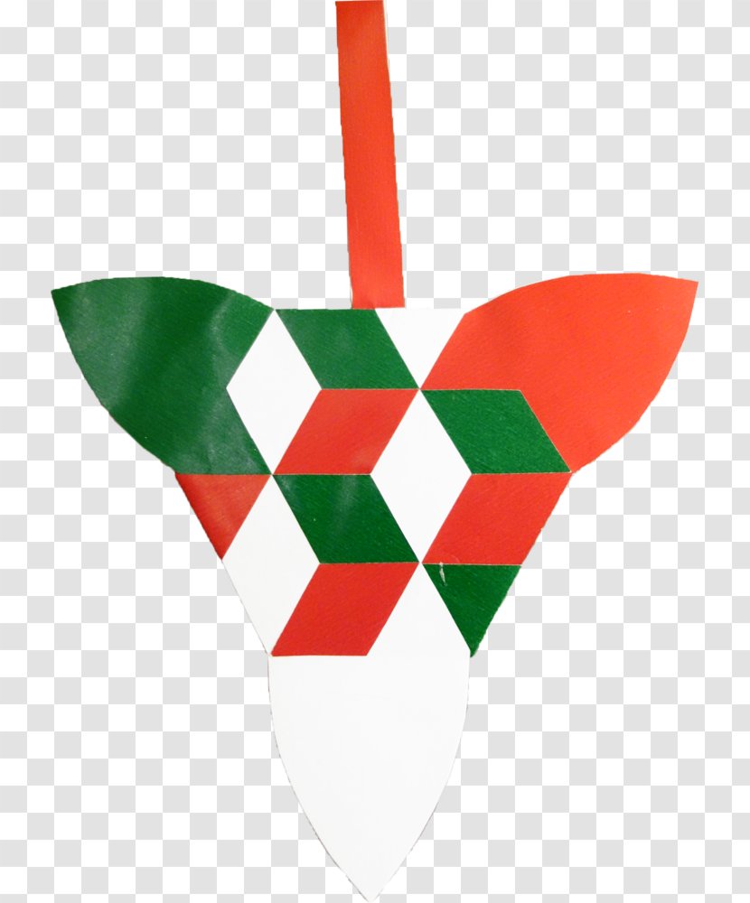 Pleated Christmas Hearts Ornament Tree Transparent PNG