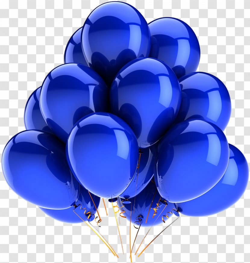 Balloon Blue Birthday Stock Photography Clip Art - Royal Transparent PNG