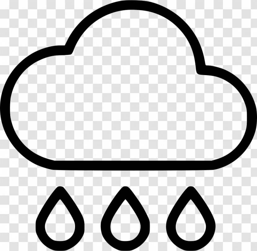 Rain Clip Art Meteorology Weather - Black And White Transparent PNG