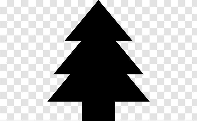 Clip Art - Triangle - Christmas Tree Silhouette Black Transparent PNG