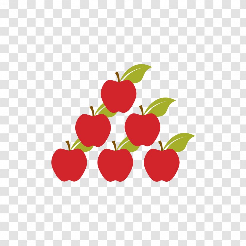 Red Apple Computer File - Cherry - Stacked Apples Transparent PNG