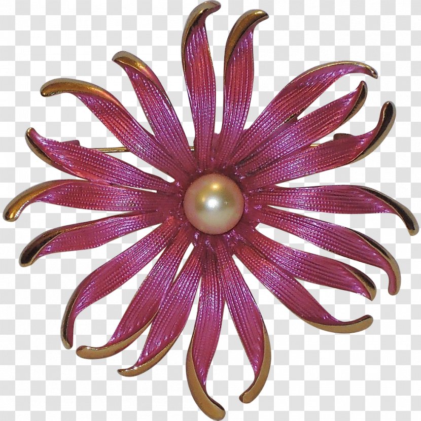 New York City Flower Kramer Of Brooch Fuchsia - Body Jewelry - Under Sea Transparent PNG