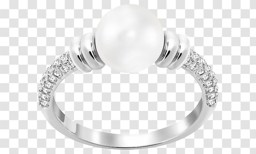 Earring Jewellery Swarovski AG - Jewelry Pearl Ring Transparent PNG